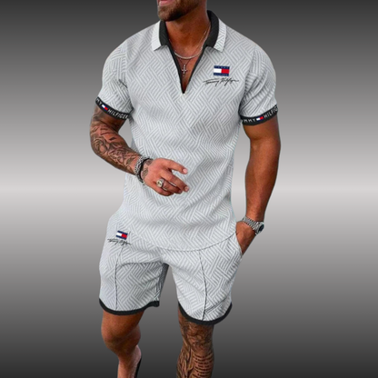 TOMMY FASHION koszulka polo + pasujące spodenki