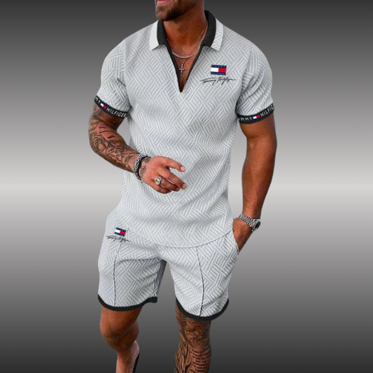 TOMMY FASHION koszulka polo + pasujące spodenki